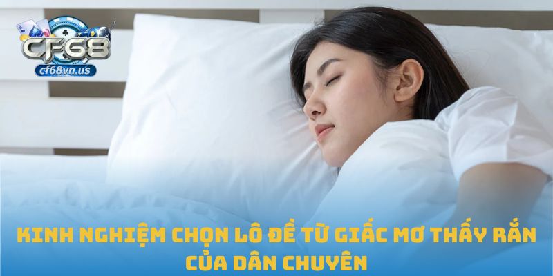 Mơ Thấy Rắn: Giải Mã Giấc Mơ Và Liên Hệ Chính Xác Tới Lô Đề 3 Kinh nghiệm chọn lô đề từ giấc mơ thấy rắn của dân chuyên